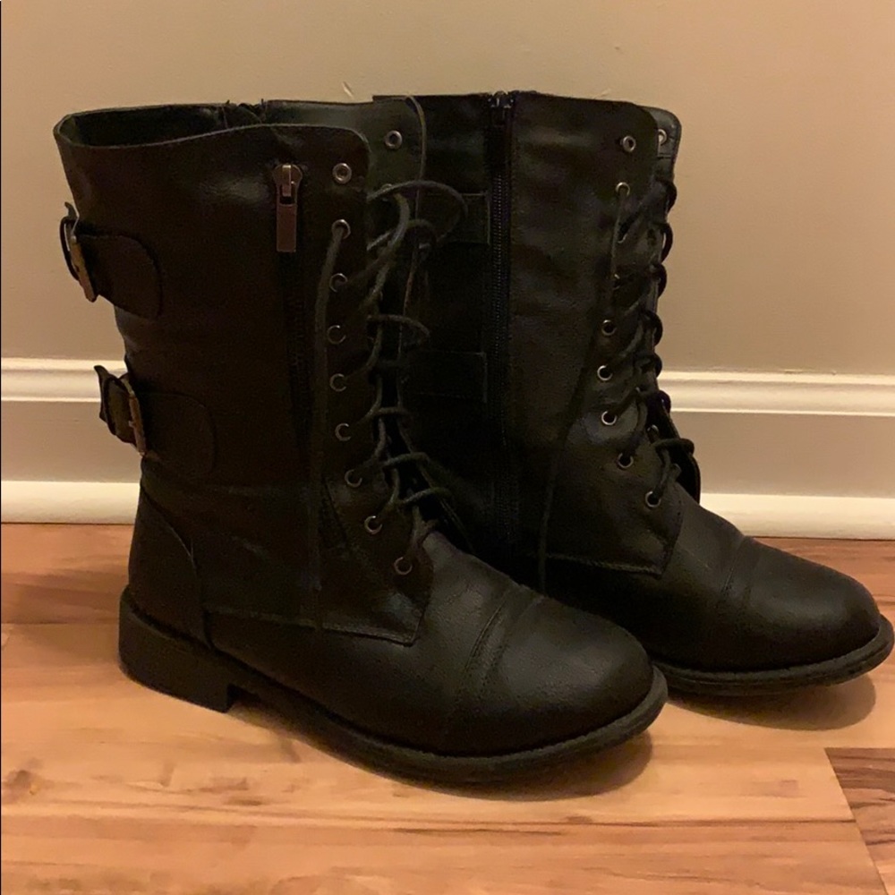 Black Combat boots